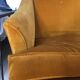 Yellow velvet sofa circa 1940