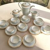 Coffee service for 10 people in Limoges porcelain
