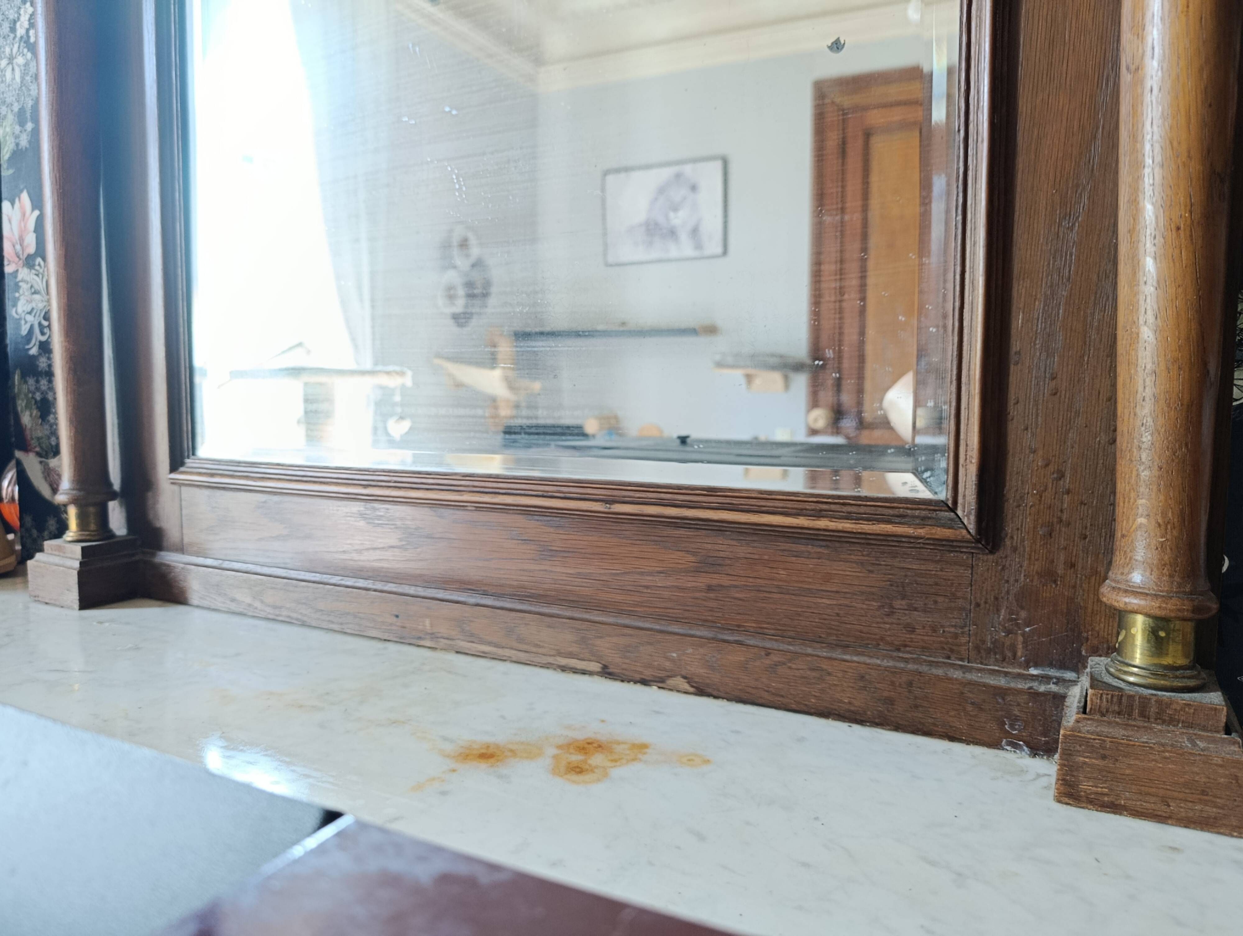 Miroir de cheminée