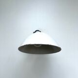 White enamelle tole wall lamp ø 31 cm brand benjamin usa
