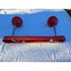 Vintage red metal pendant light