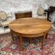 Oval table half moon walnut stamped period directoire xviii th century