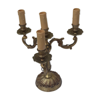 Bronze candlestick lamp 4 lights