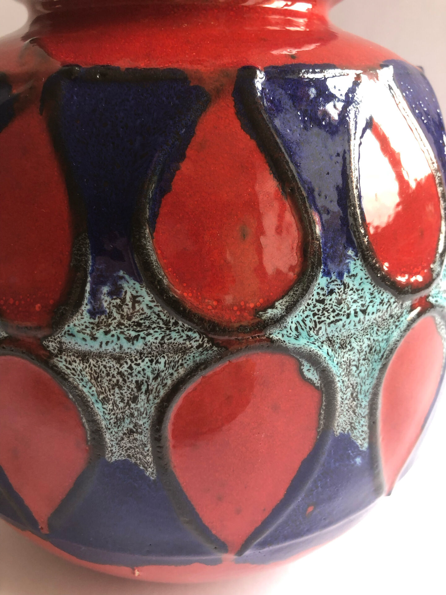 Vase en céramique allemand 1970