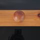 Wall-mounted coat rack with 3 ball hooks in solid pine – Scandinavian design
