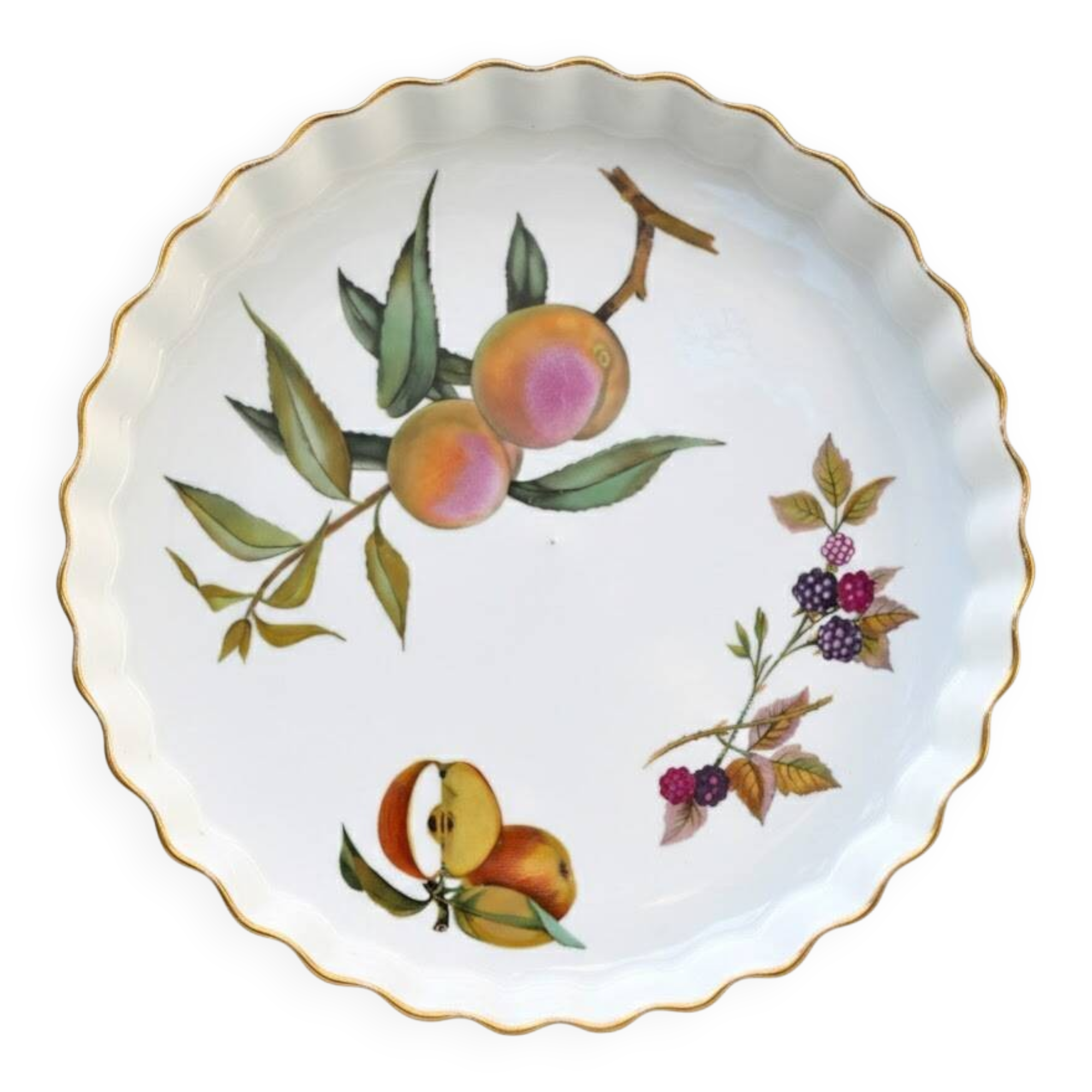 Royal Worcester Evesham Gold pie dish
