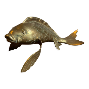 poisson vintage en laiton