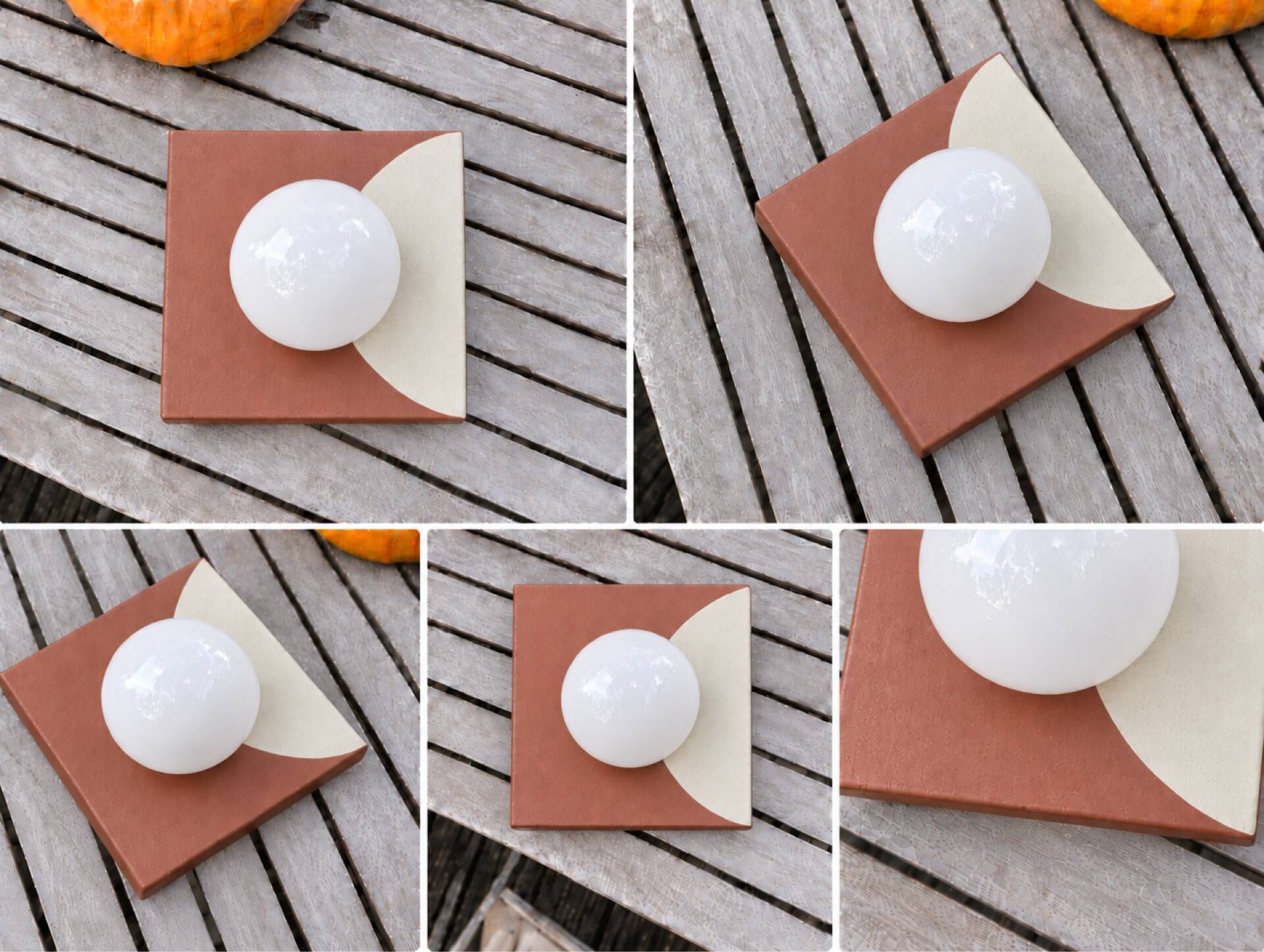 Wall light cement tile
