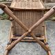Fauteuil en rotin enfant vintage