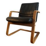 Teak and Skai Armchair