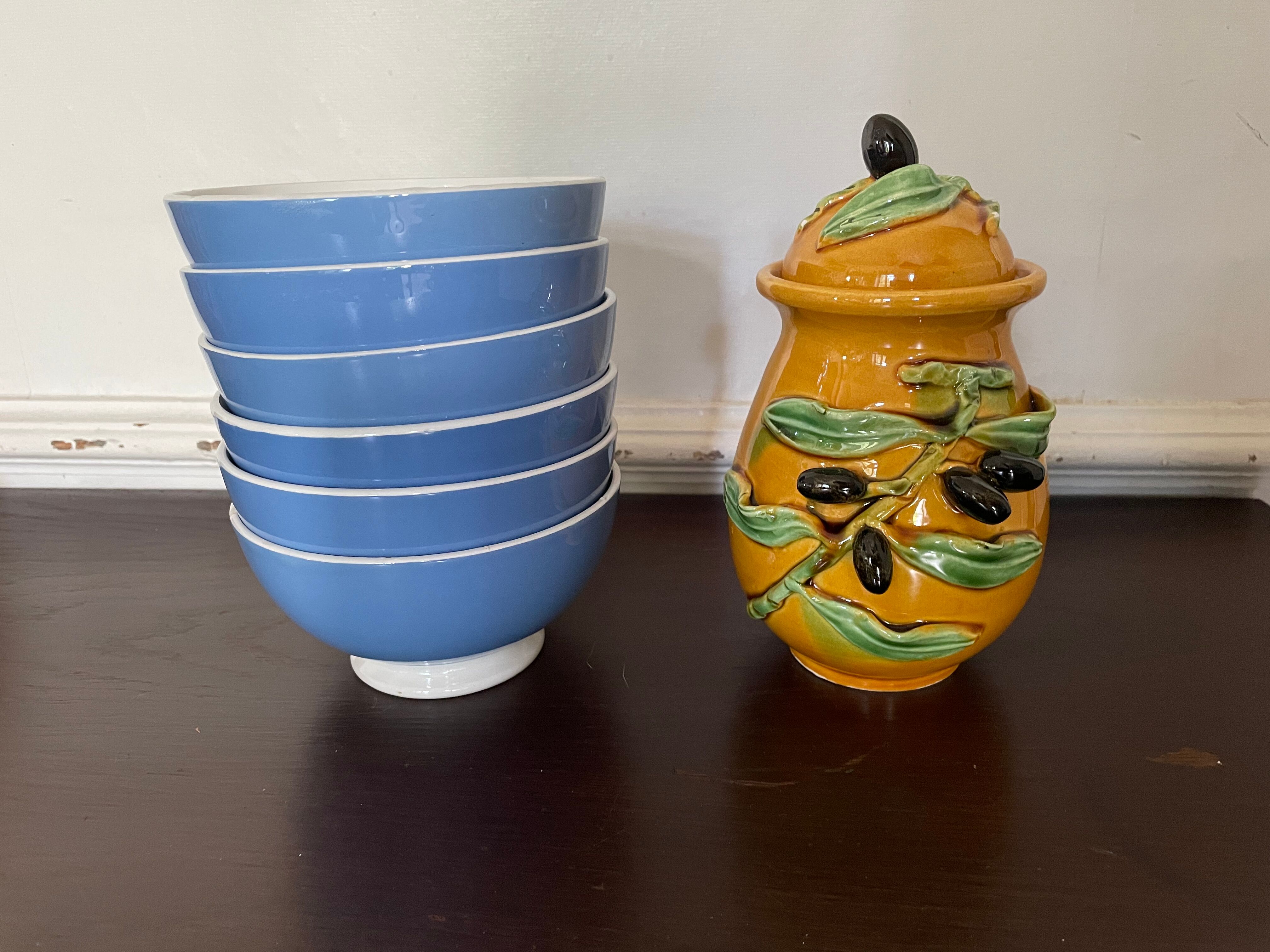 Vallauris slurry olive pot