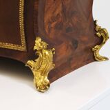 G. Durand Louis XV Bombe Commode, Marquetry, Gilt Bronze, 1880, Paris, France