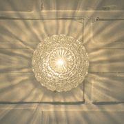 Pair of wall lamps / set of ceiling lights / mid-century flush mount lighting / vintage sconce lamps