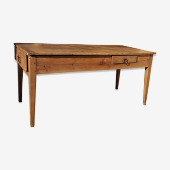 Old Burgundy farm table