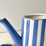 Large Fox Trott Sarreguemines coffee pot in art deco earthenware, 1930s vintage