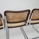 Chaises tubulaires chromées vintage 1970 Italie