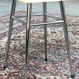 Tabouret chrome & formica