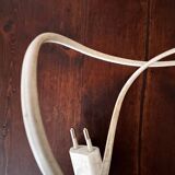 Vintage woven wicker lamp