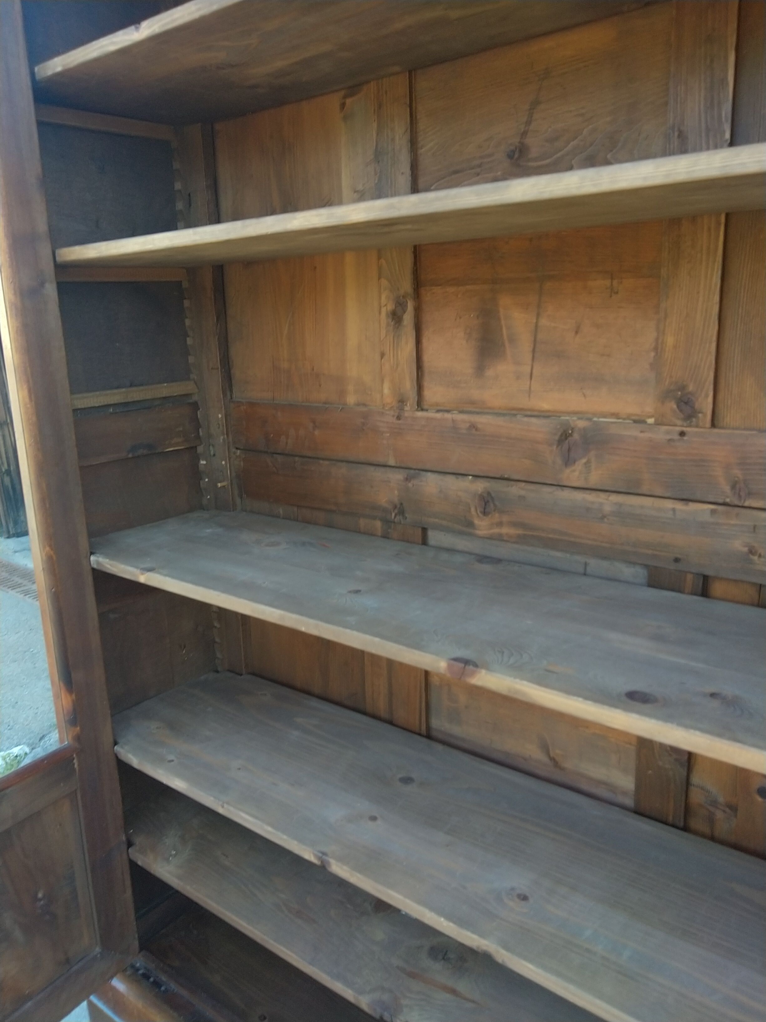 Louis Philippe walnut bookcase