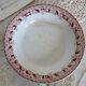 Antique hollow round serving dish iron earth Saint Amand and Hamage model Murier rouge