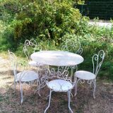 Garden furniture in iron
