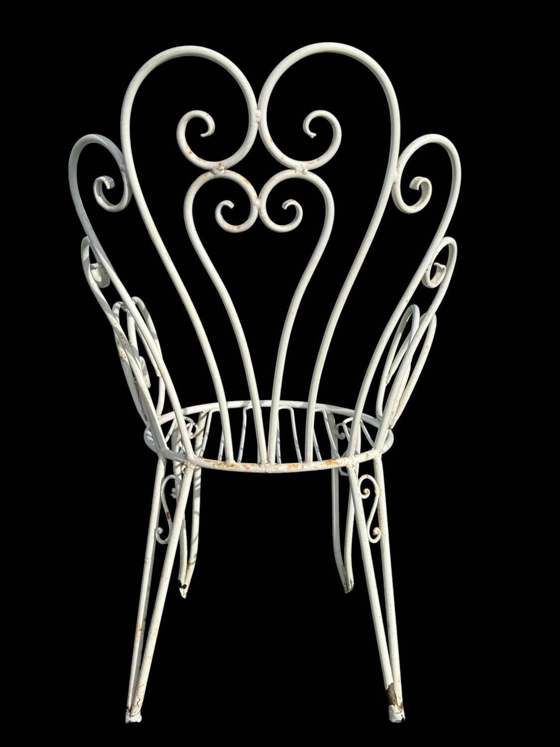 1960s wrought iron armchairs from France
