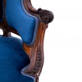 A late 19th-century French bergère armchair. After renovation.