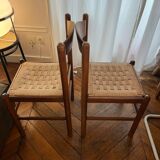 Set of 2 straw chairs