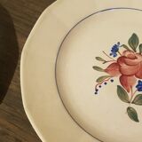 Lot of 2 plates Digoin Sarreguemines model 9177