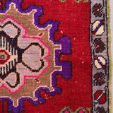 Small Vintage Turkish Rug 110x55 cm, Short Runner, Tribal, Shabby Chic