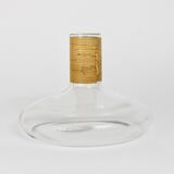 Vase or decanter by Carl Aubock with wicker top, mid-century, Austria, 1950s.