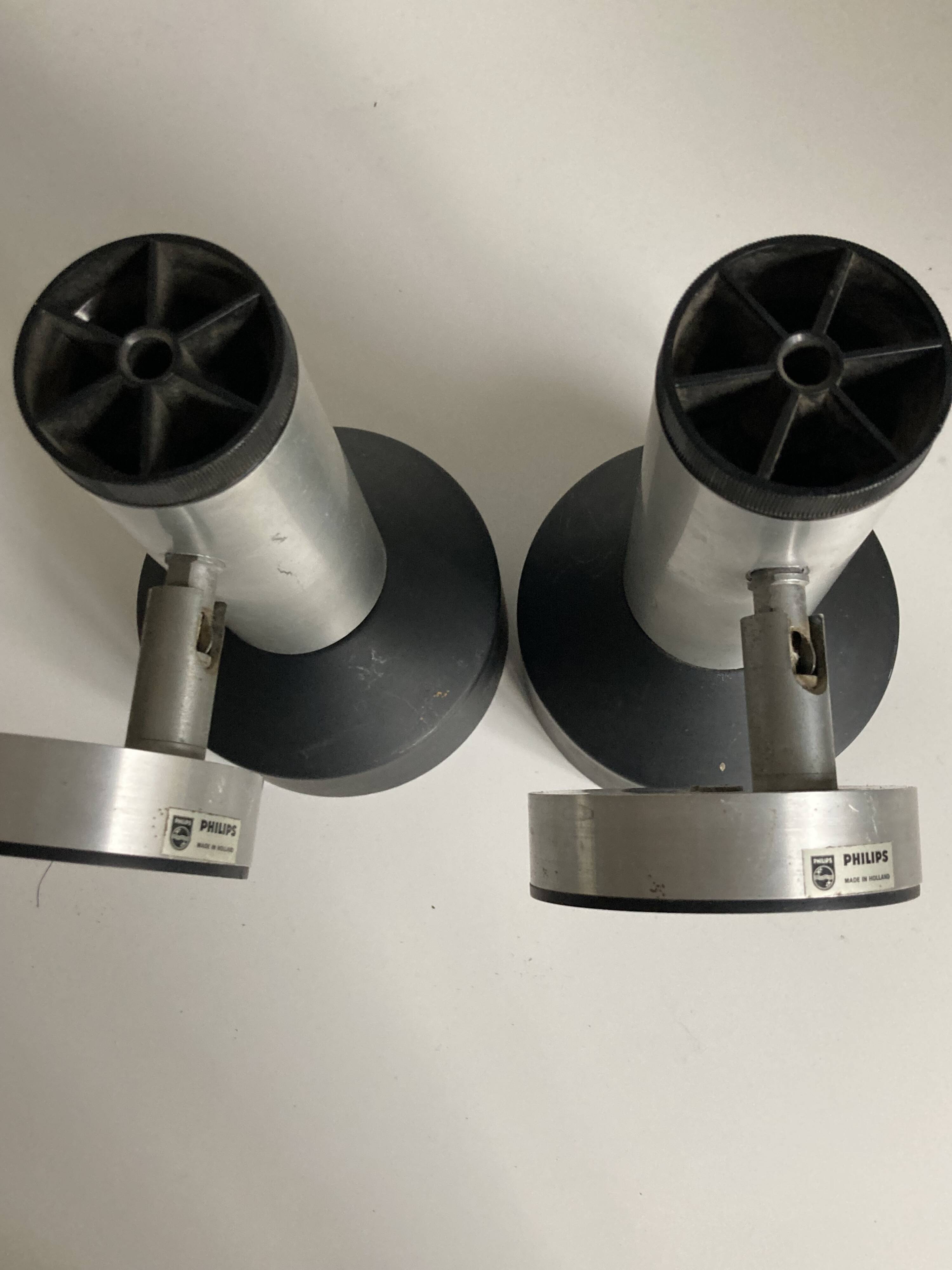 Lot of 2 vintage philips spotlights from the 70s