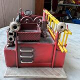 Retro metal fire truck