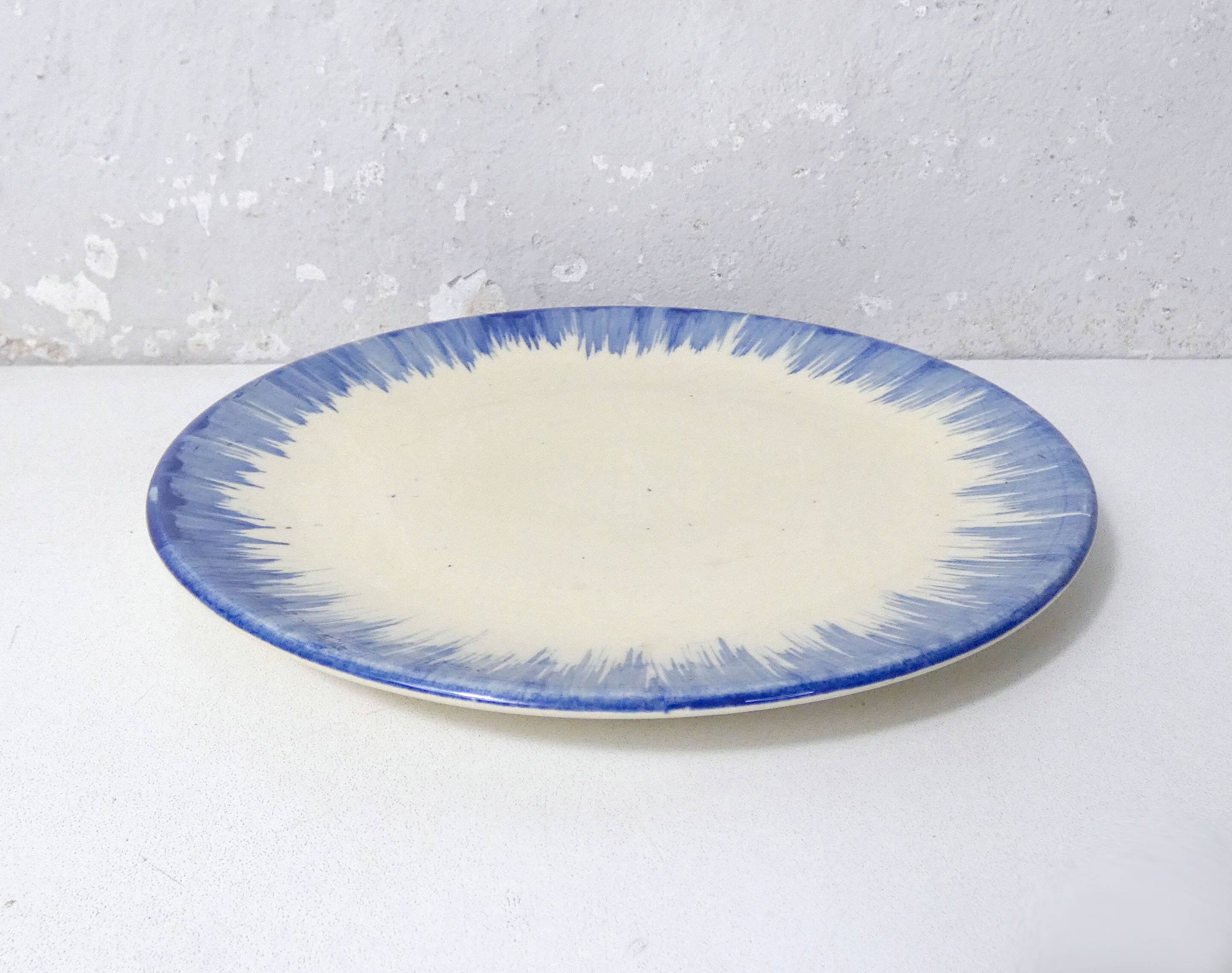 earthenware plate signed VALLAURIS
