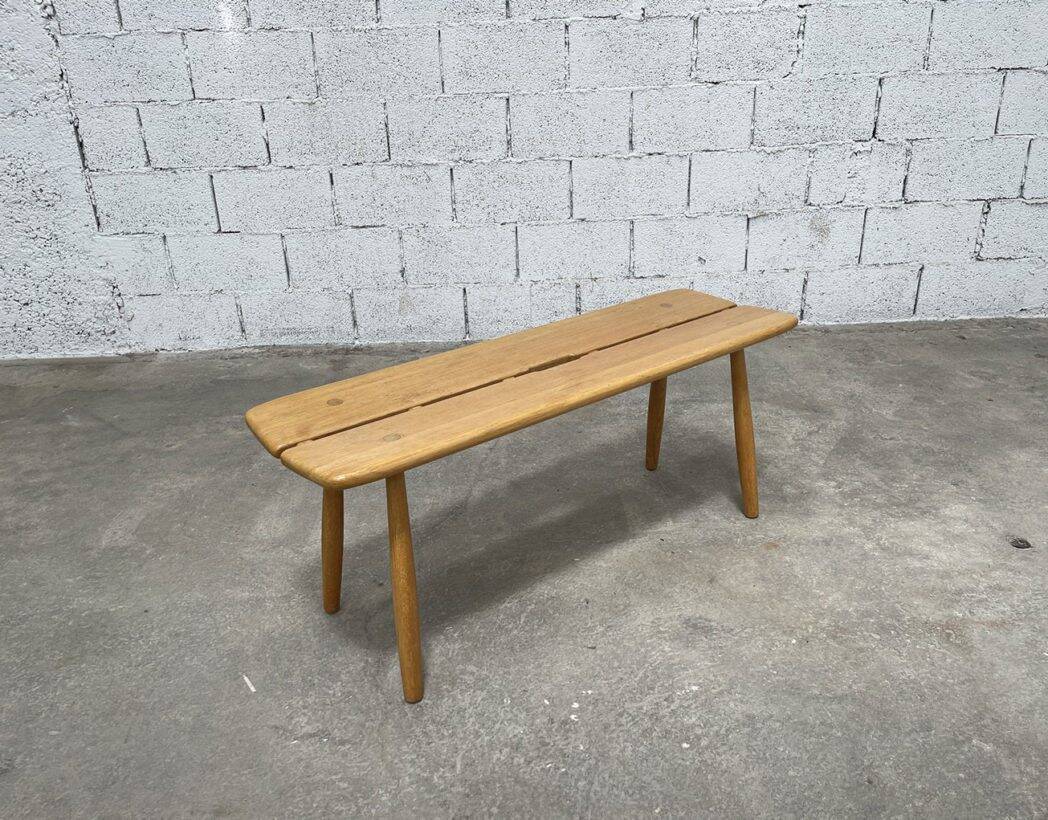 Vintage oak bench from the 1950s