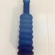 Decorative trio of blue glass vases