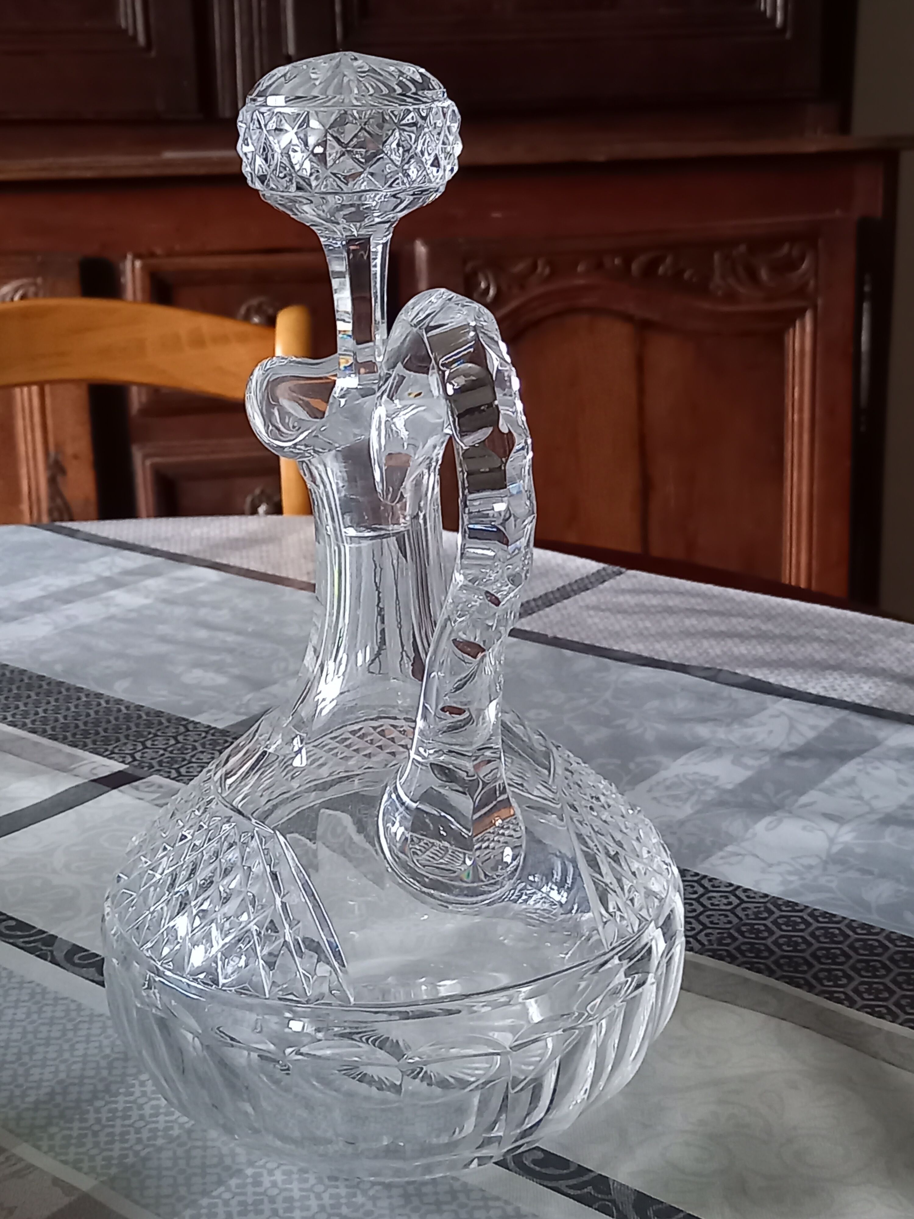 Carafe à décanter en cristal de baccarat