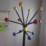 Vintage coat holder has 12 balls