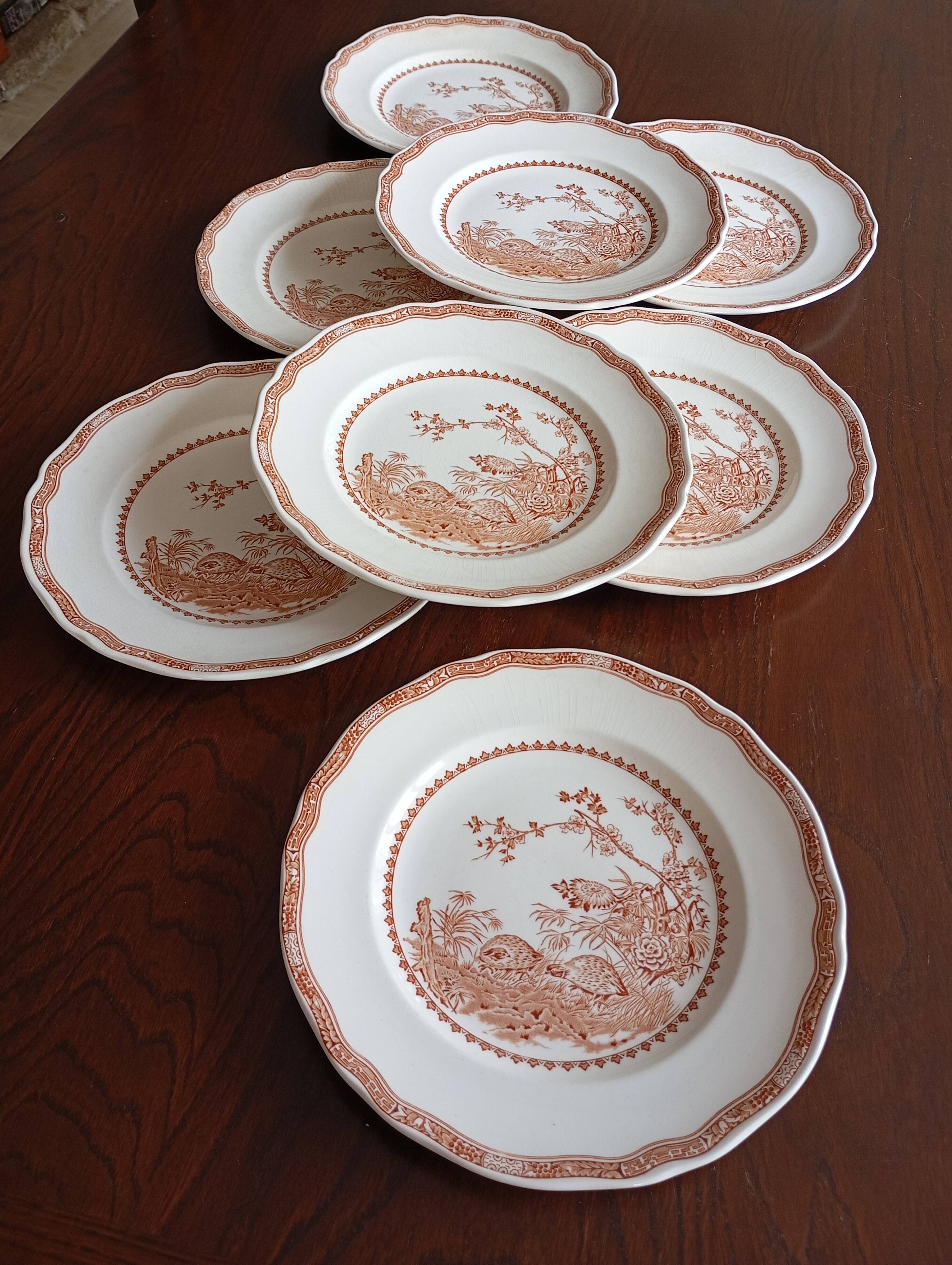 English flat plates by Furnivals "Quail"