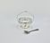 Plattered sugar bowl with spoon