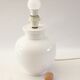 Ceramic ball lamp base, 1980