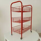 Vintage rolling dessert trolley
