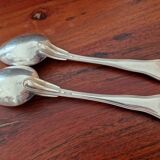 Christofle - Set of 2 table spoons, Chinon violin model, in silver-plated metal