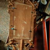 Late 19th century silver-plated wood mirror