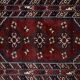 Vintage Red Hand-Woven Oriental Afghan Rug, 1970s