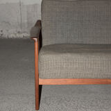 Scandinavian teak sofa bed from the 60s