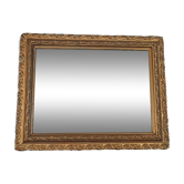 Old mirror frame gilded stucco wood 43,5x34,5 cm SB