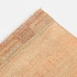 Brown & Cream Turkish Runner Rug, 95x377Cm