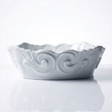 Square coupe/bowl in celadon porcelain, vintage Limoges from the 50s to 70s.