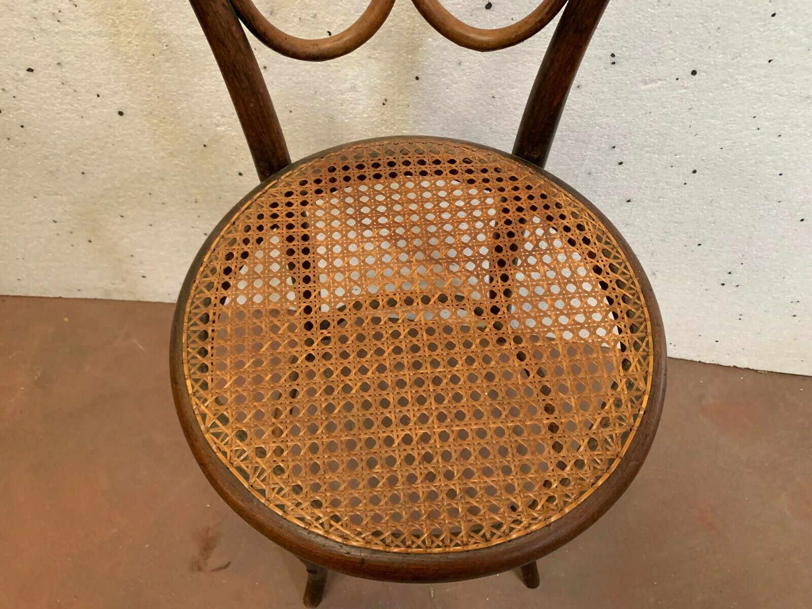 Chaise haute Thonet en bois courbé